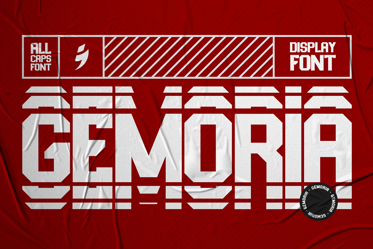 GEMORIA - SPORT FONT, a Slab Serif Font by Samtiv Studio (Photo 1 of 4)