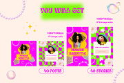 Retro & Y2K Instagram Template Pack, a Social Media Template by Sofico (Thumbnail 2 of 10)