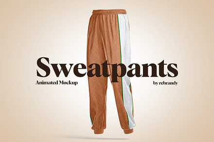 Flared Sweatpants Streetwear Clothing Vector Mockup Clothing Brand Fashion  Design Tool for Adobe Illustrator Adobe Photoshop Procreate 
