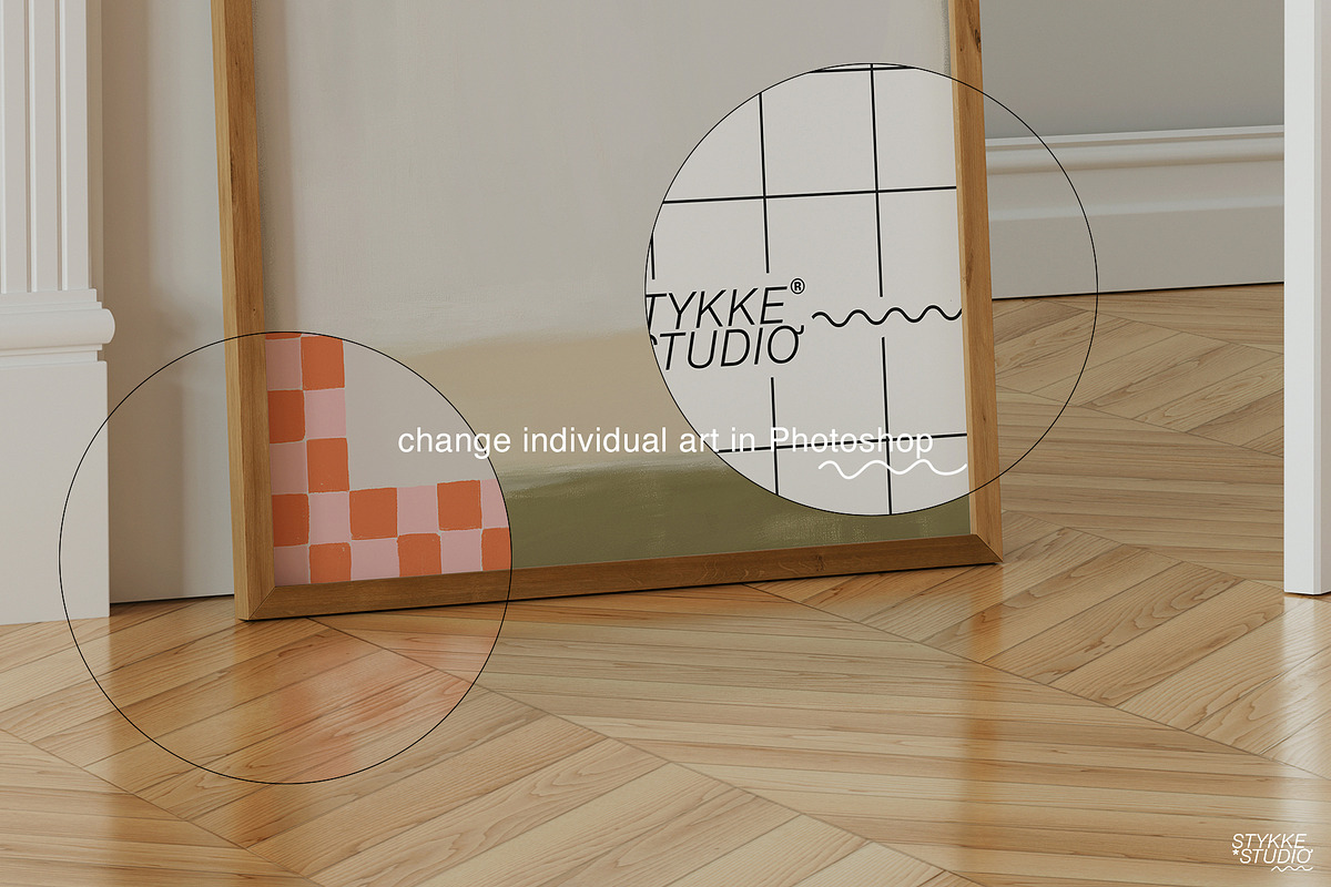 Wooden Frame Mockup | BASICS, a Household Mockup by Stykke Studio (Photo 4 of 10)