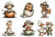 Whimsical Easter Clipart, an Illustration by Daily.Designs (Thumbnail 7 of 8)