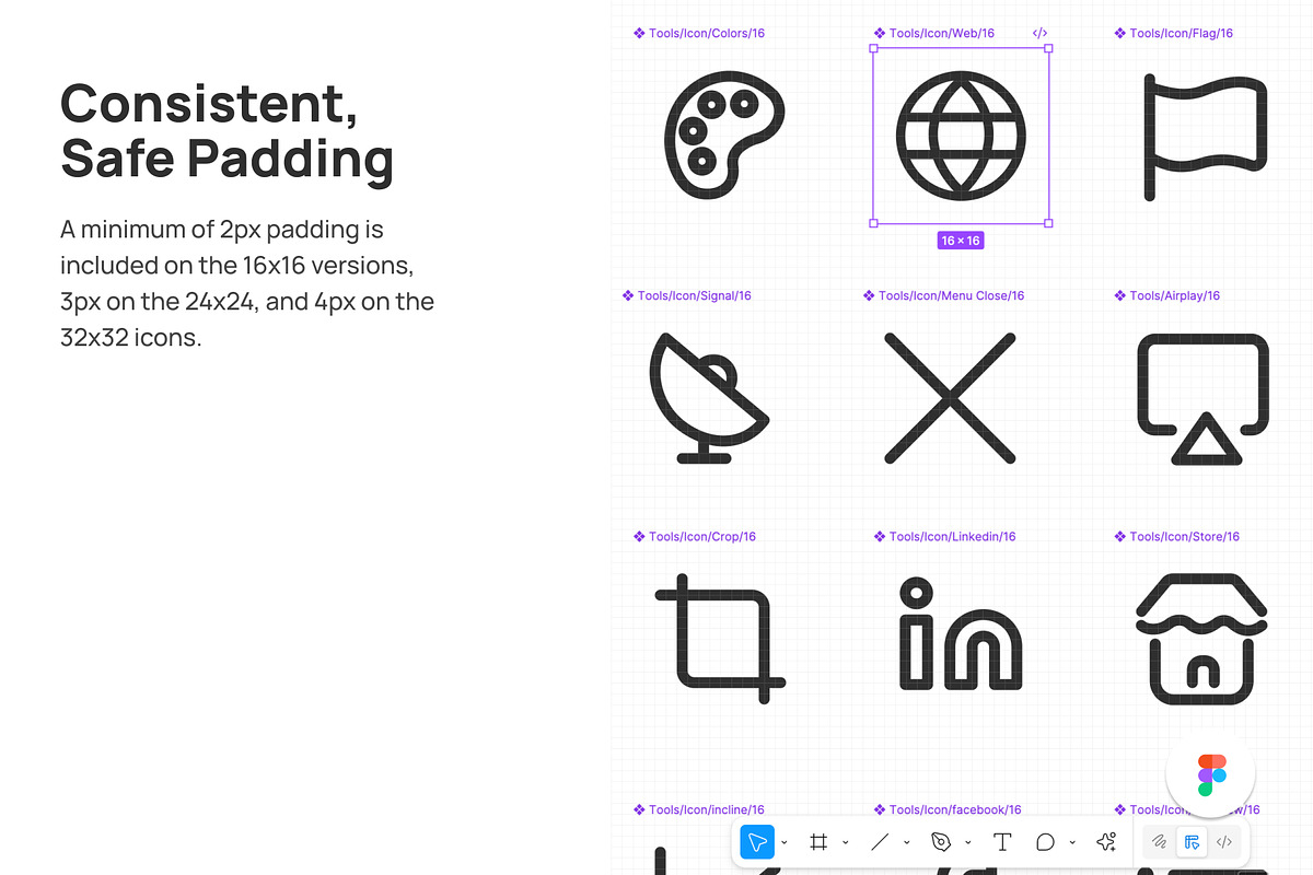 224 Essential Figma Icons, an Icon by Breeze Blocks (Photo 5 of 6)