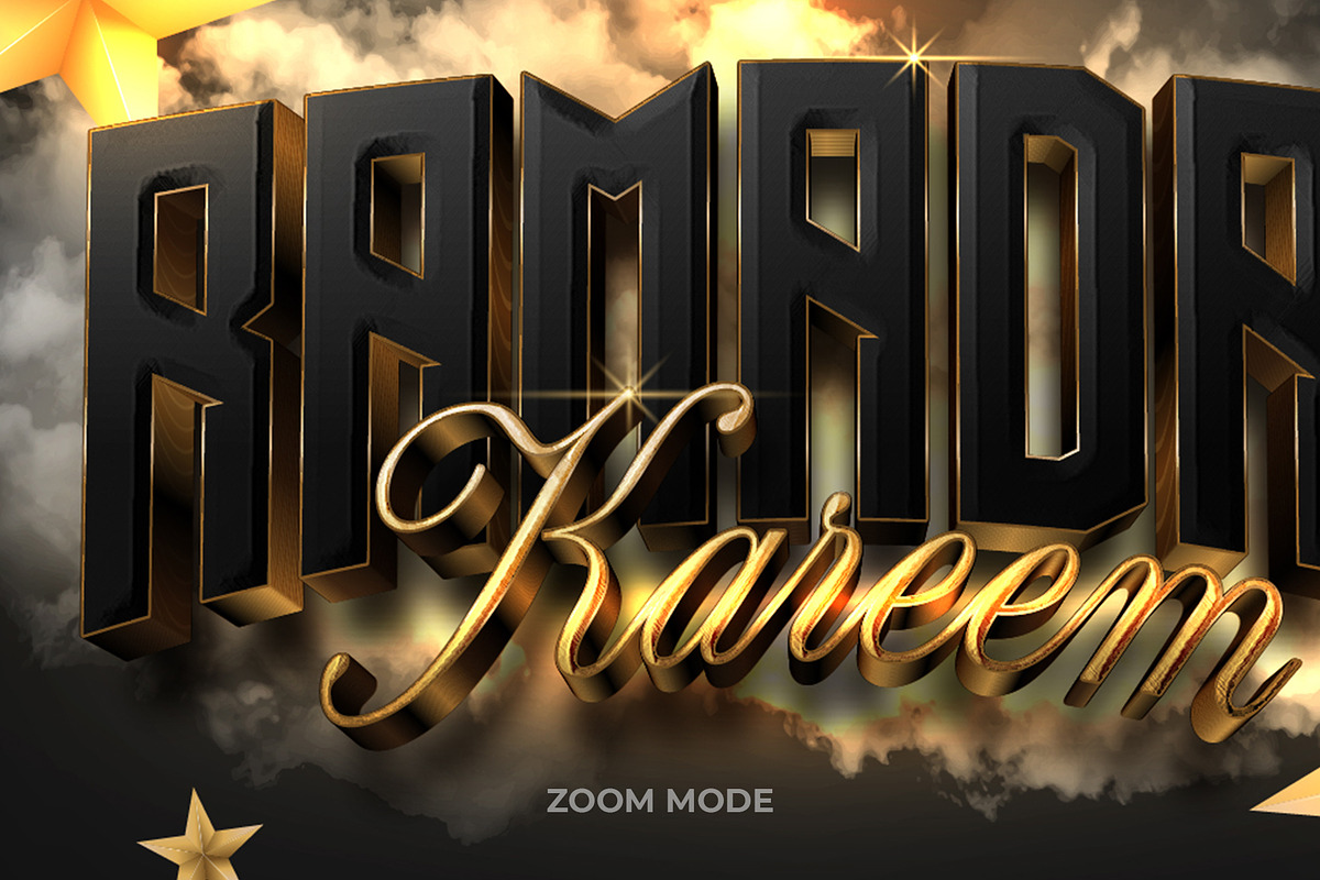 Ramadan Text Effect Gold Cinematic, a Layer Style Add-On by Mockmenot (Photo 2 of 3)