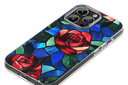 Stained Glass Red Rose Pattern, a Pattern Graphic by Paper & Pattern Studio (Thumbnail 5 of 8)