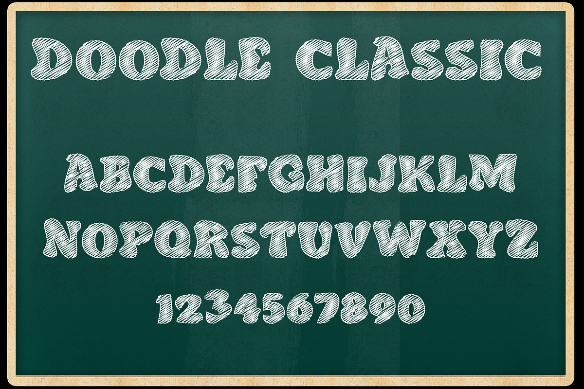 Doodle Classic - Sketch Font preview 5
