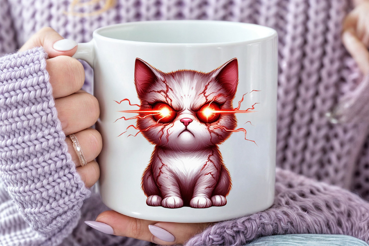 Funny Meme Cats Sublimation Clipart, an Illustration by Pixels.Craft (Photo 5 of 7)