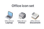 Office 3D Icons set PREMIUM, a Solid Icon by Iwanistic (Thumbnail 4 of 7)