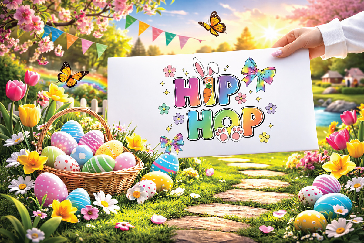 Easter Bunny Png, Easter Hip Hop Png, an Illustration by Black Bird Studio (Photo 3 of 3)