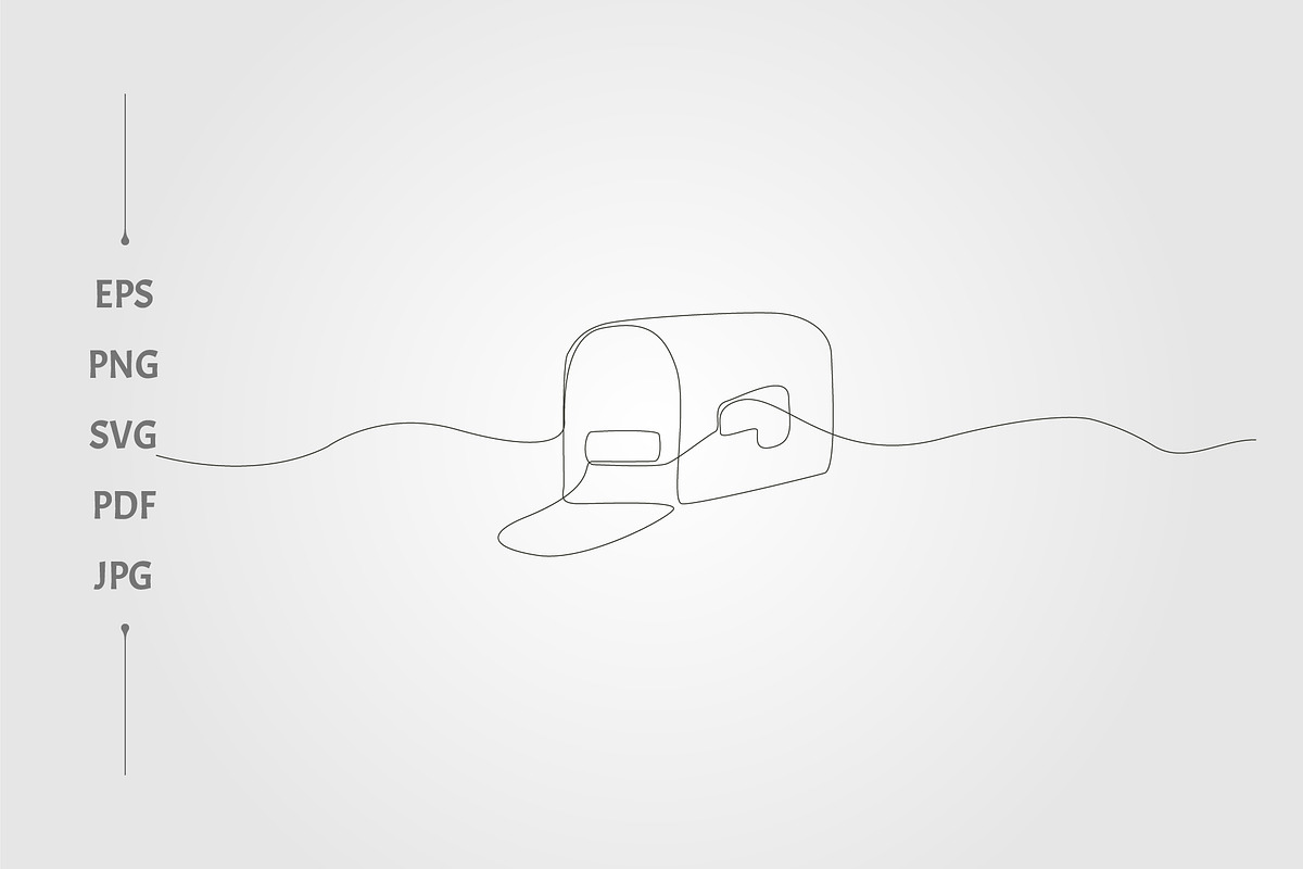Simple continuous line art style, an Object Illustration by lawoel (Photo 2 of 3)