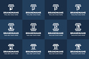 Letter Q R S T Pillar Logo Set, a Branding & Logo Template by Pray Art Design Studio (Thumbnail 2 of 2)