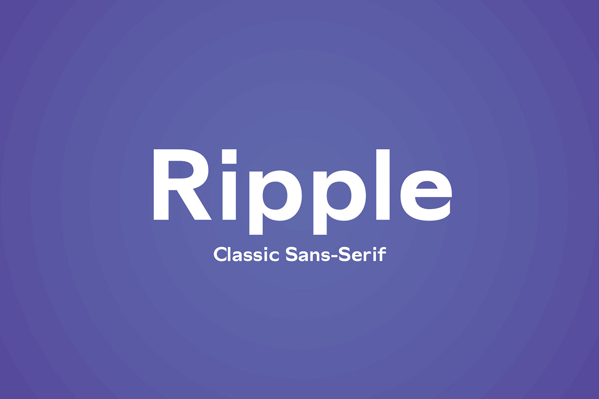 Ripple- Classic Sans Serif