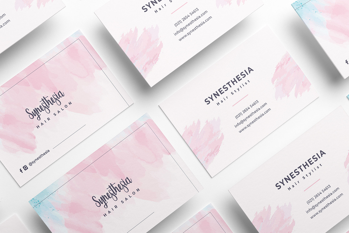 Hair Stylist Business Card, a Business Card Template by TelaTemplates (Photo 7 of 7)