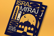 Purple Isra Mi'raj Flyer Set, a Flyer Template by graphicook (Thumbnail 2 of 3)