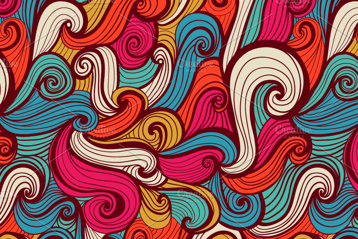 Vector Set "Waves pattern set 3" preview 2