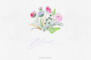 Wildflowers Procreate Stamps, a Brush Add-On by BohoCalligraphy (Thumbnail 5 of 9)