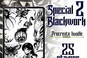 Blackwork Tattoo Flash Bundle