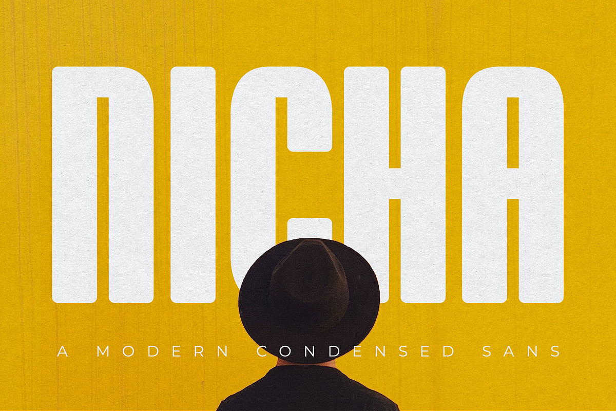 Nicha - Condensed Sans, a Sans Serif Font by Almeera Std (Photo 1 of 6)