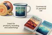 National Park Poster Illustrations, a Decorative Illustration by Vicarel Studios (Thumbnail 3 of 23)