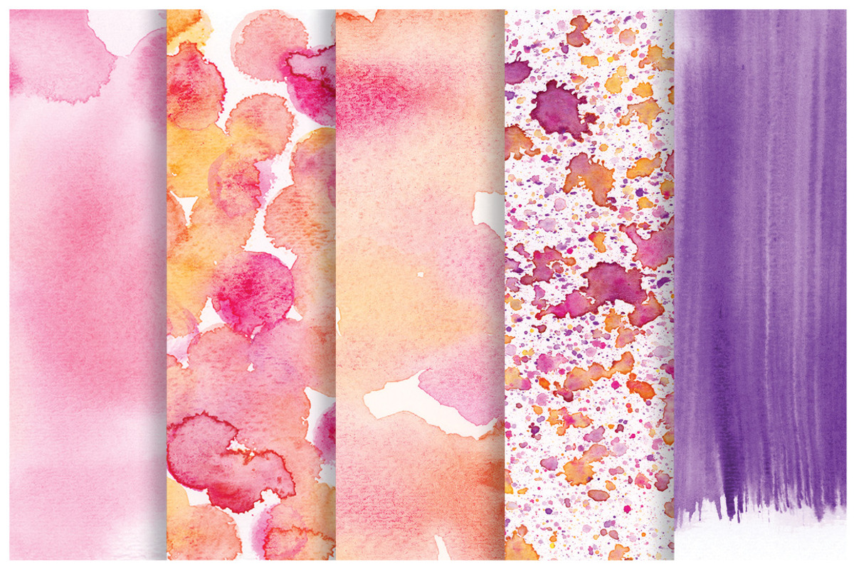 100 Hand Painted Watercolor Textures, a Texture Graphic by Artfanaticus (Photo 5 of 5)