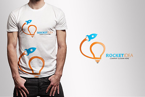 Rocket Idea Logo Template