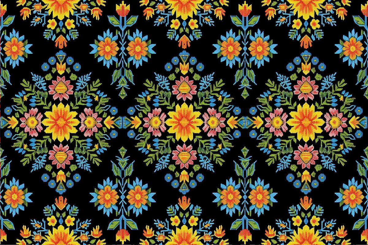 Ukrainian folk seamless patterns set, a Pattern Graphic by kizi (Photo 9 of 10)