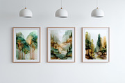 Watercolor Forest Illustration, a Decorative Illustration by Housui Patterns (Thumbnail 9 of 12)