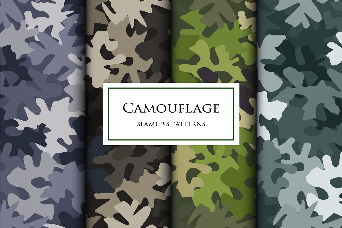 Camouflage seamless patterns set, a Pattern Graphic by ArchonDigitalShop (Photo 7 of 8)