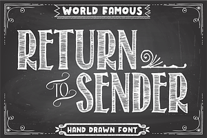 Return To Sender Font