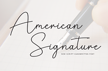 American Signature | Script Font