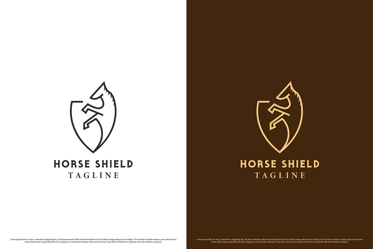 Horse Badge Animal Logo Design Icon, a Branding & Logo Template by Morvana Crew