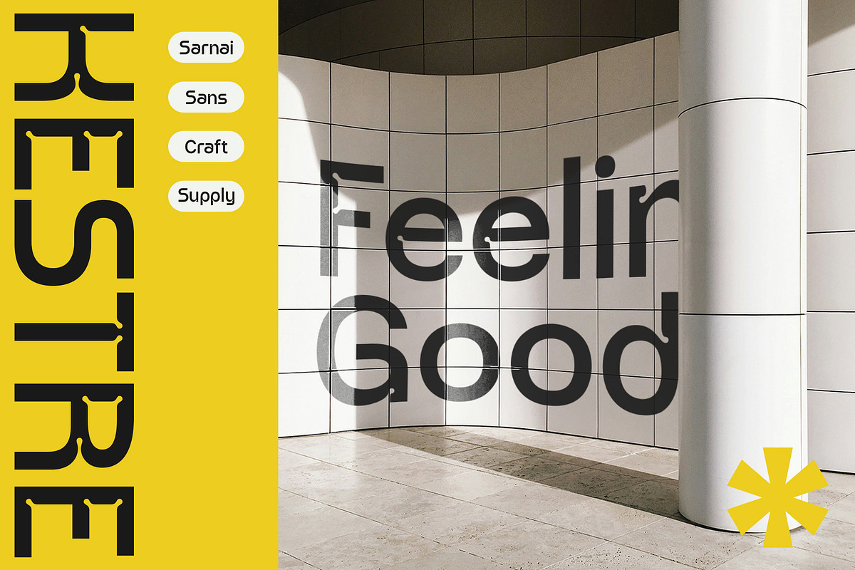 Sarnai – Sans Serif Font, a Sans Serif Font by Craft Supply Co. (Photo 2 of 8)