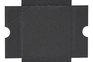 The inside of a black corrugated cardboard box on an isolated ba, an Industrial Photo by ndanko