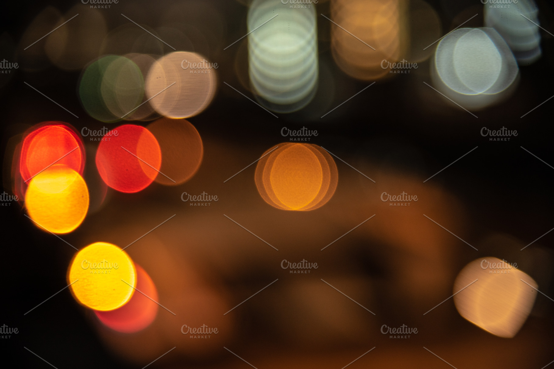 Blurry background of city light in the nightlife. Abstract and w, an Abstract Photo by Ministocker