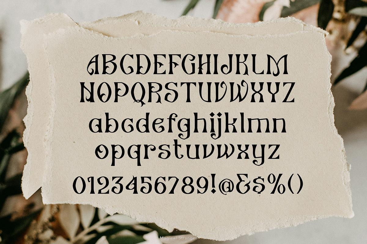 Magical Stranger Font, a Blackletter Font by madeDeduk (Photo 6 of 10)