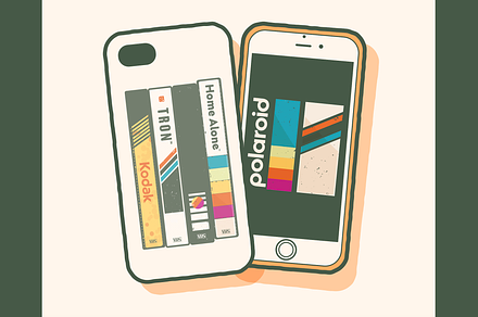 Retro 80s VHS Stacks Phone Cases