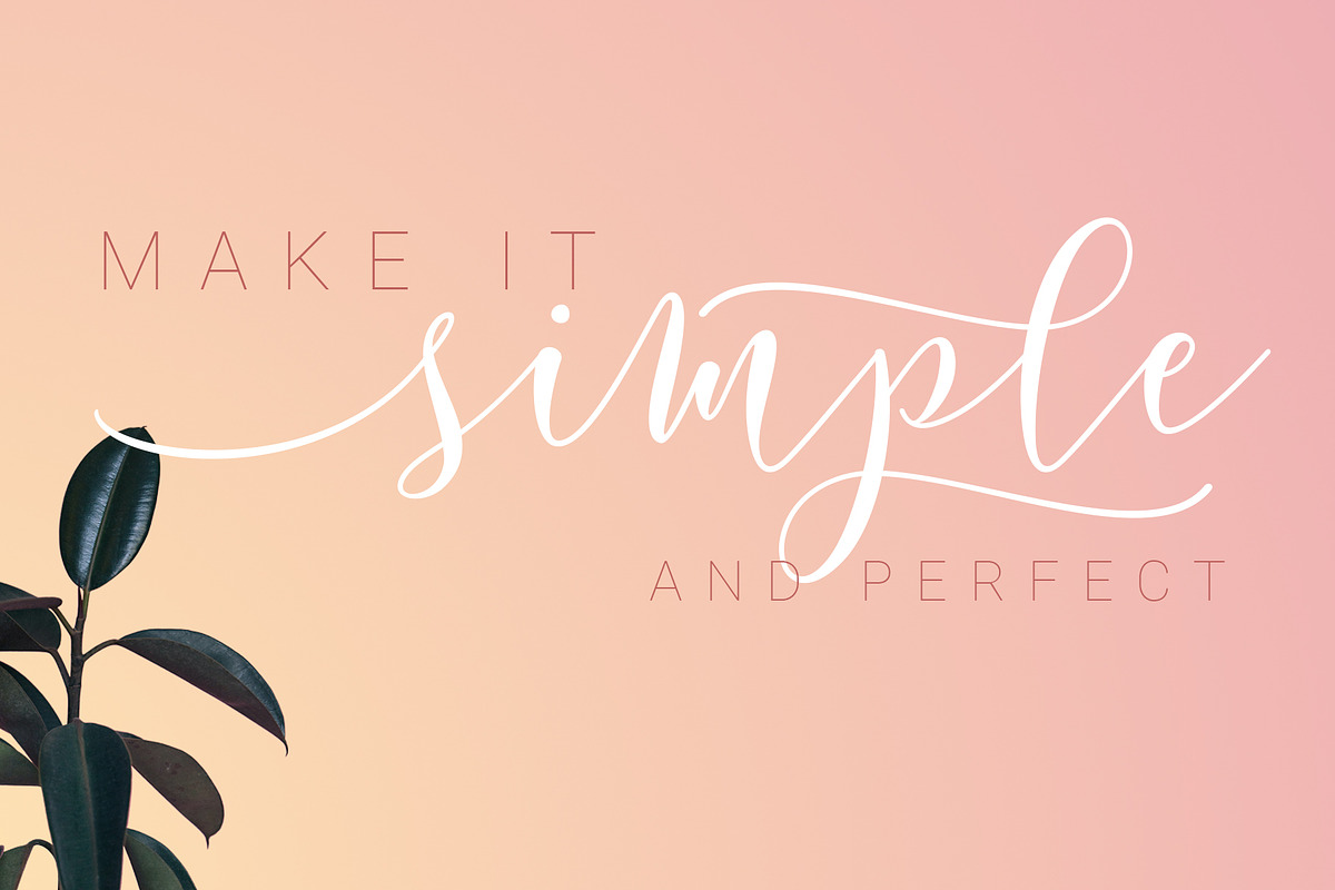 Update! Rosetica Smooth Script, a Script Font by FadeLine Studio (Photo 7 of 9)