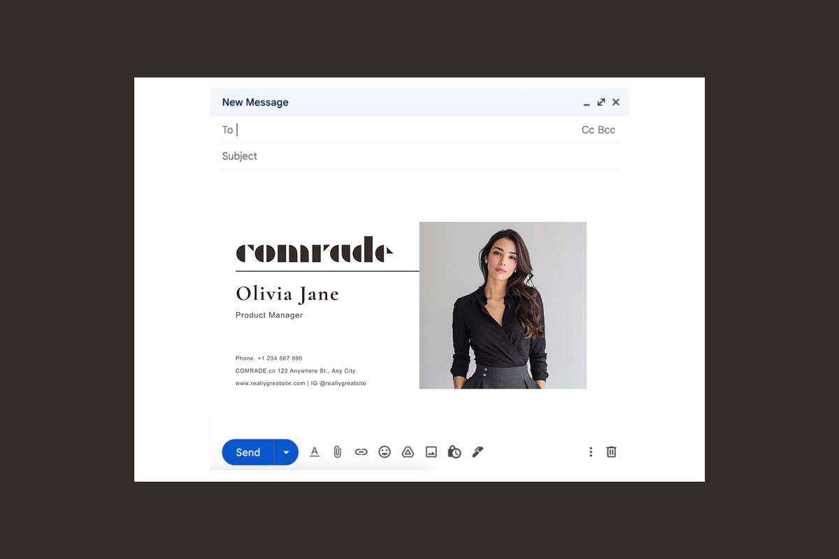 Modern Email Signature Templates, an Email Template by ItsReksita Pattern (Photo 4 of 6)