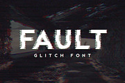 Fault - Glitch Font, a Font by Medialoot (Thumbnail 1 of 3)