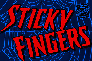 Sticky Fingers, a Font by Comicraft Fonts