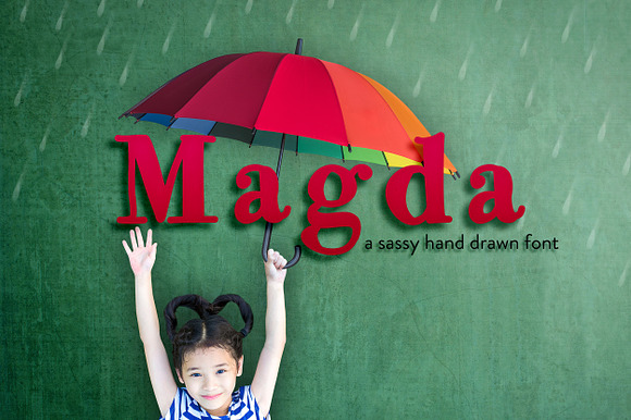 Magda Hand Drawn Font preview 4