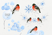 Christmas Crafts.Watercolor DIY Pack, a Decorative Illustration by NataliVA (Thumbnail 2 of 6)