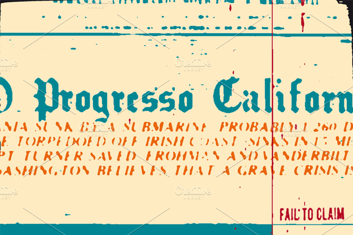 Typographic Stamp Brush Set, a Brush Add-On by Hard Paper Original (Photo 3 of 4)