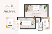 Flourish Marketing Bundle, a Social Media Template by Coded Creative (Thumbnail 1 of 9)