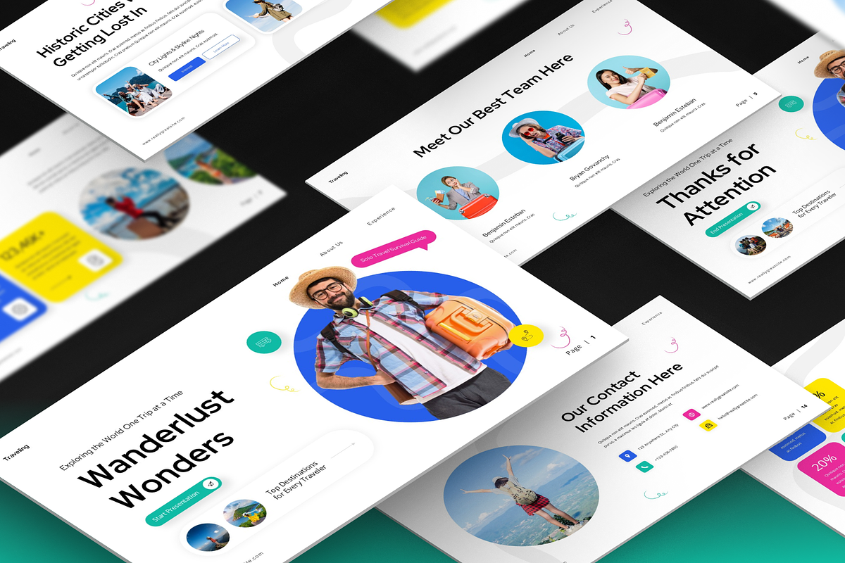 Travel Google Slides Presentation, a Presentation Template by Annora Studio (Photo 6 of 7)