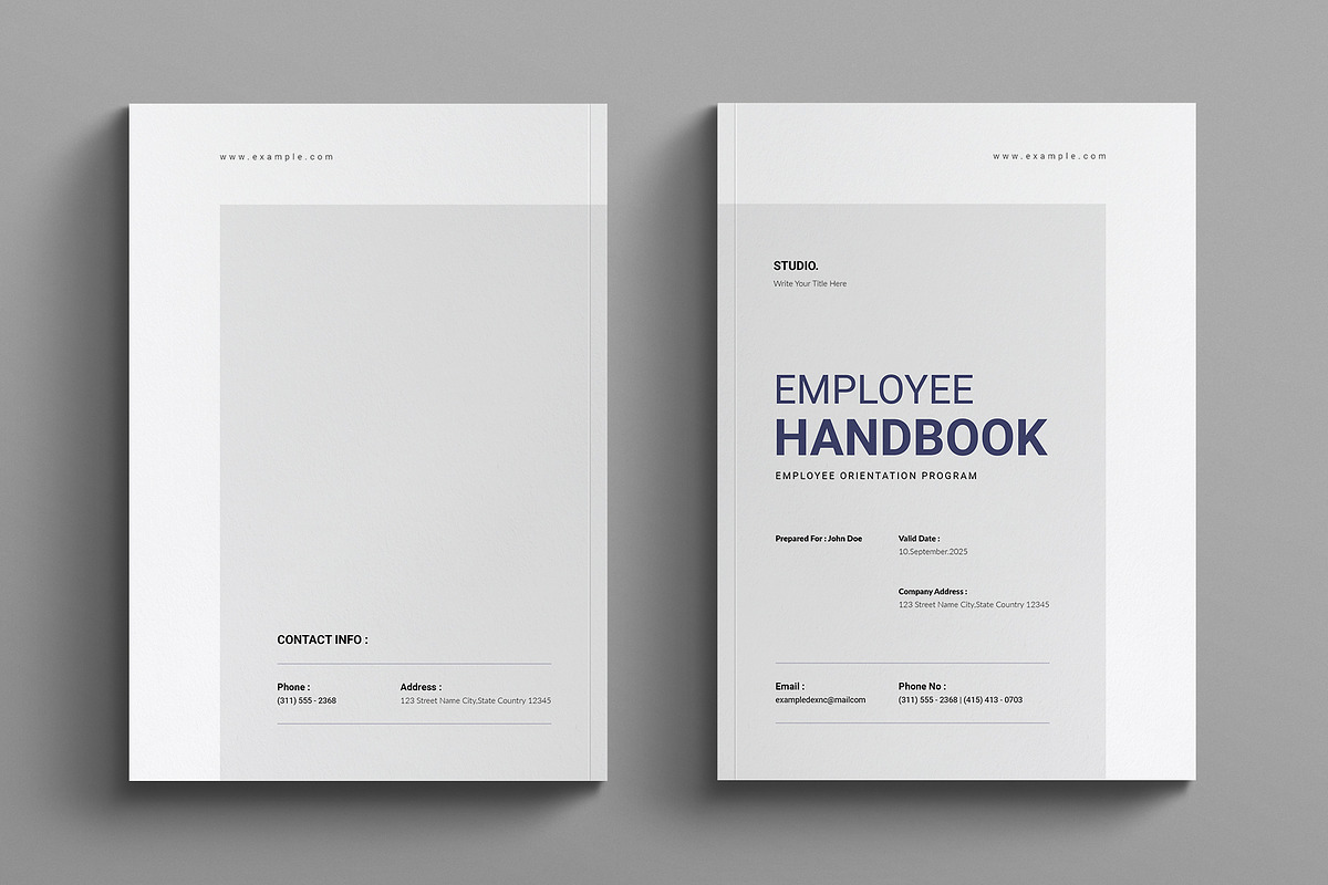 Employee Handbook Template, a Brochure Template by E-Type (Photo 10 of 10)