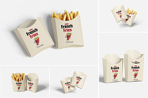 Fast Food French Fries Mockup