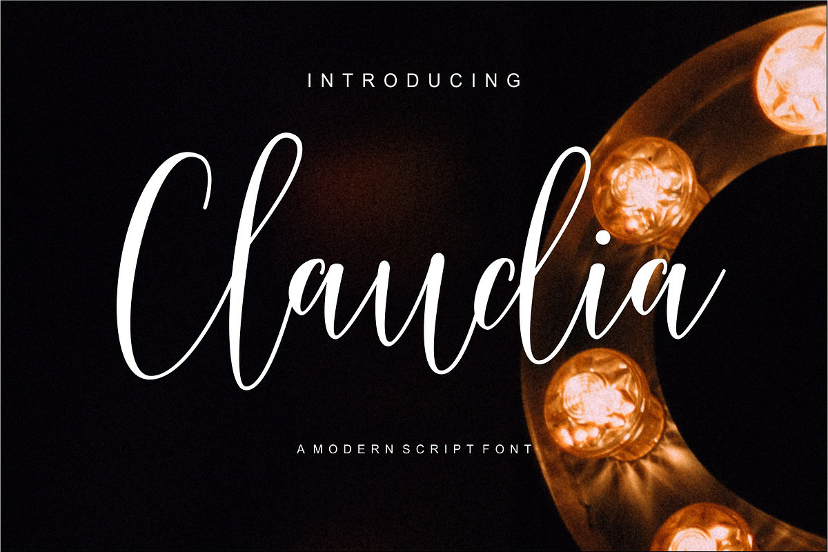 Claudia Modern Script