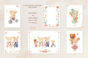 MOUSE FAMILY. Watercolor clipart, an Animal Illustration by OlliArtDesign (Thumbnail 4 of 8)
