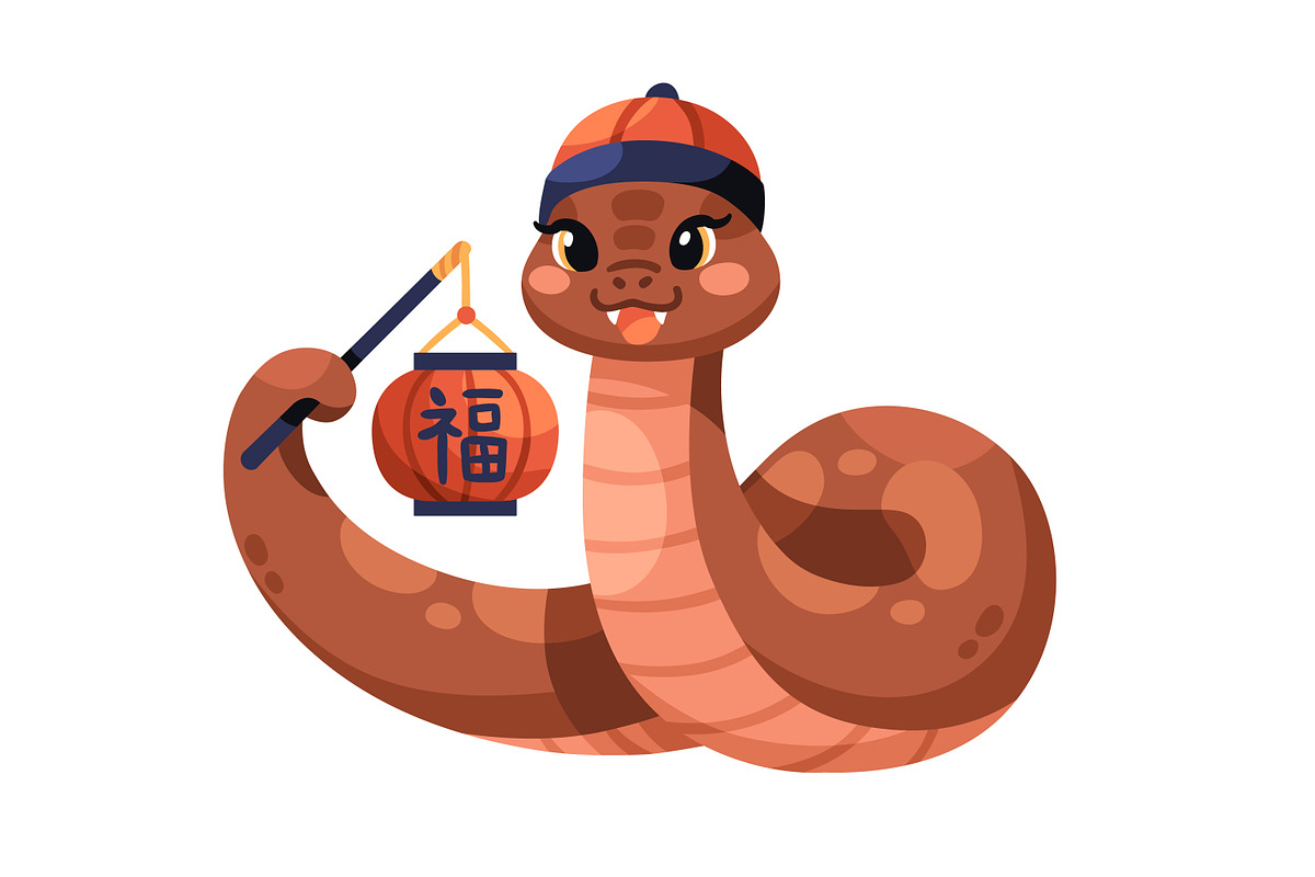 Cute snakes, Chinese New Year mascot, an Animal Illustration by Good Studio (Photo 3 of 16)