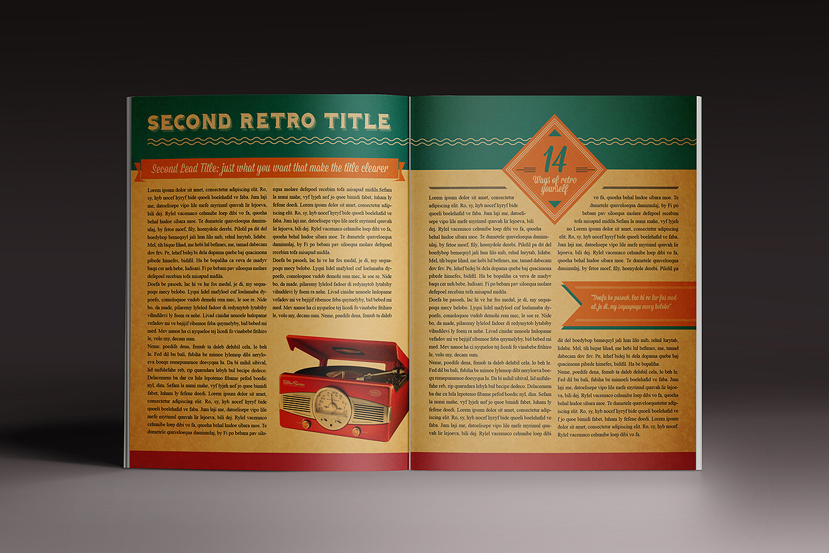 The Retro MGZ, a Magazine Template by Luuqas Design (Photo 5 of 10)